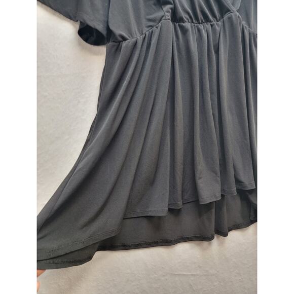 Torrid Women's Black Faux Wrap Blouse, Size 0/L - Picture 7 of 14